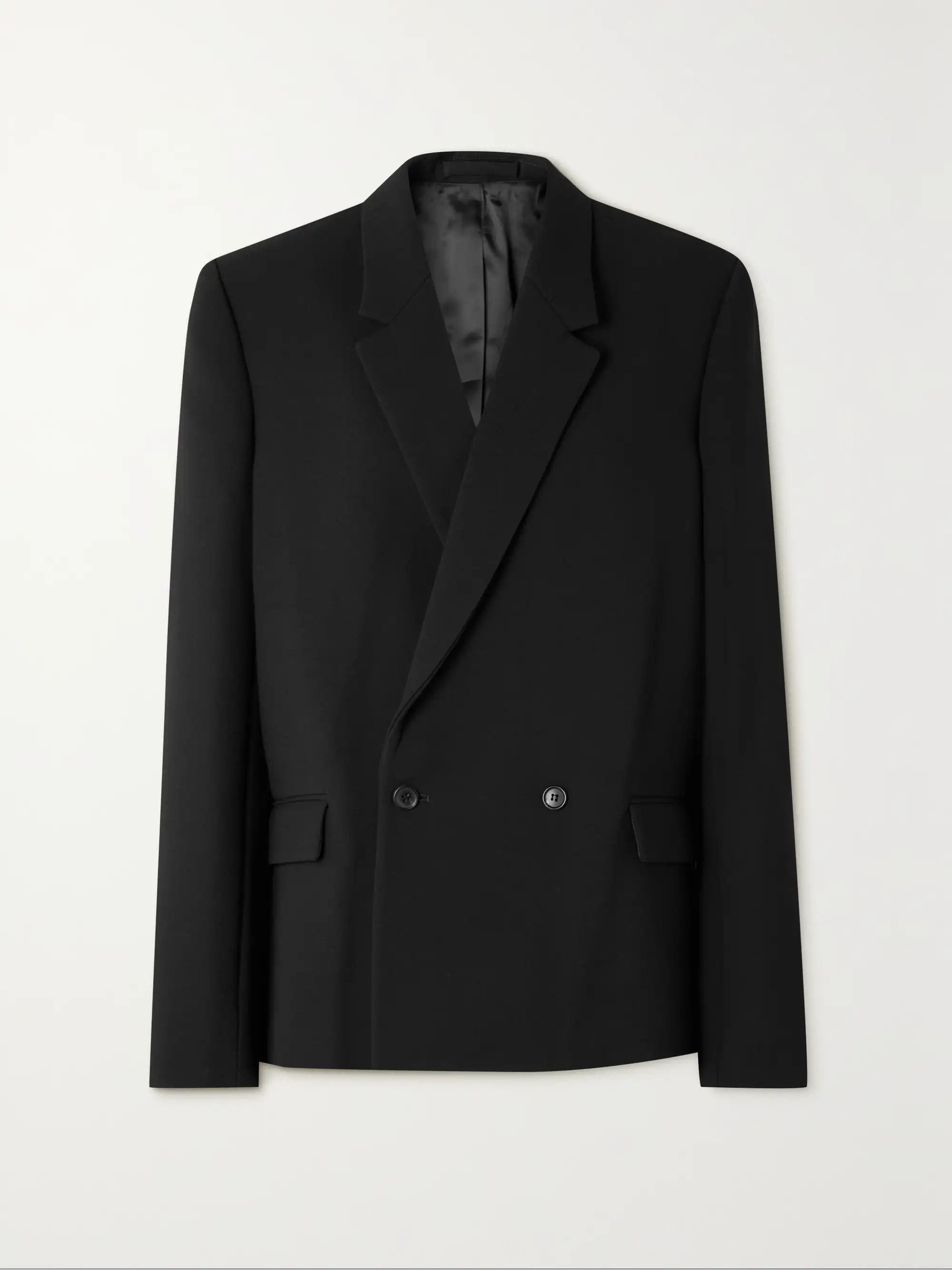 + Hailey Bieber double-breasted wool blazer | NET-A-PORTER (UK & EU)