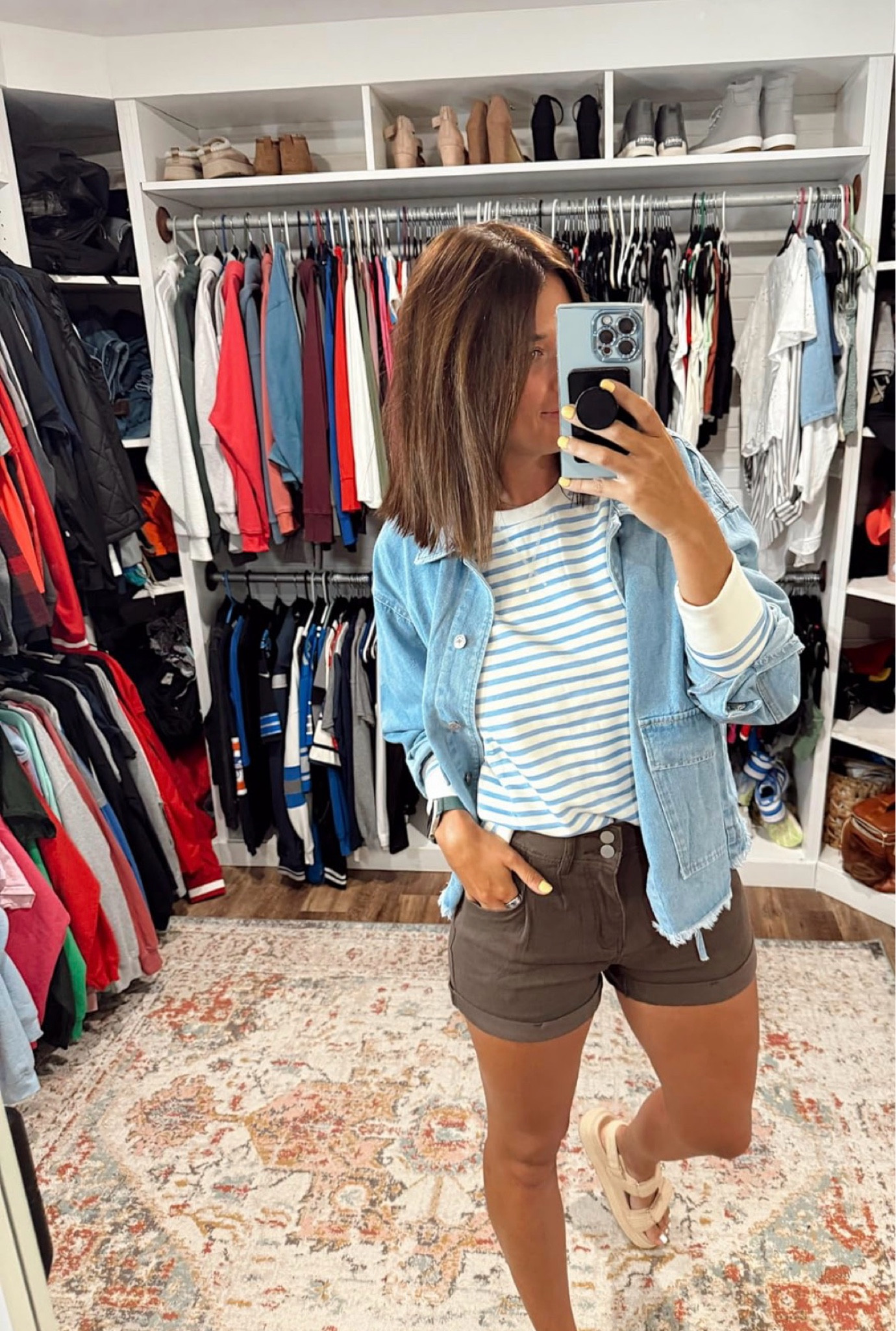 These shorts are so flattering! 

#LTKgrwm #LTKmomlife #LTKootd