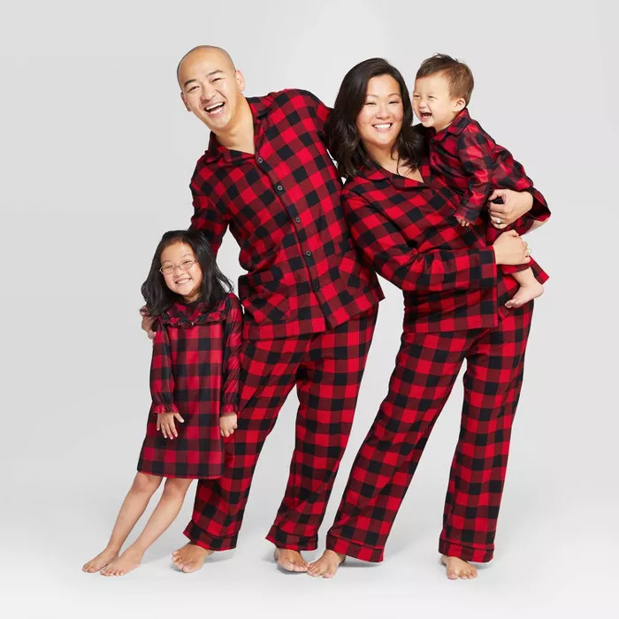 Women's Buffalo Check Flannel Pajama Set - Wondershop™ Red | Target