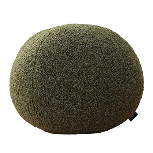 Nordic Style. Flower-Shaped and Ball Throw Pillows. Sofa Cushions. Plush Throw Pillow. (Dark Gree... | Amazon (US)