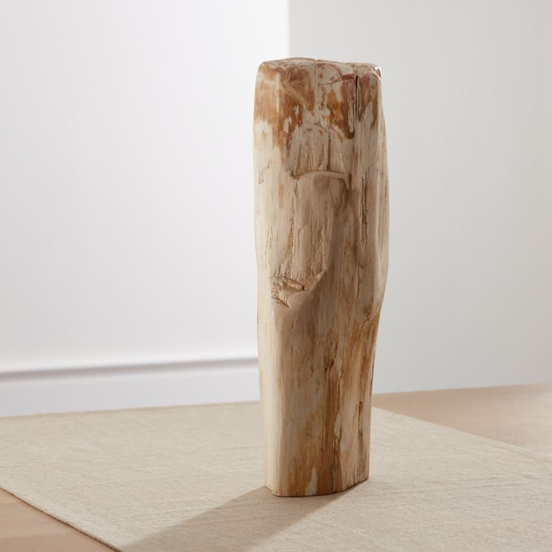 Petrified Wood Sculpture Large + Reviews | Crate and Barrel | Crate & Barrel