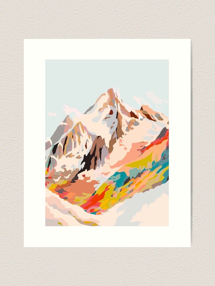 glass mountains Art Print by dansedelune | Redbubble (US)