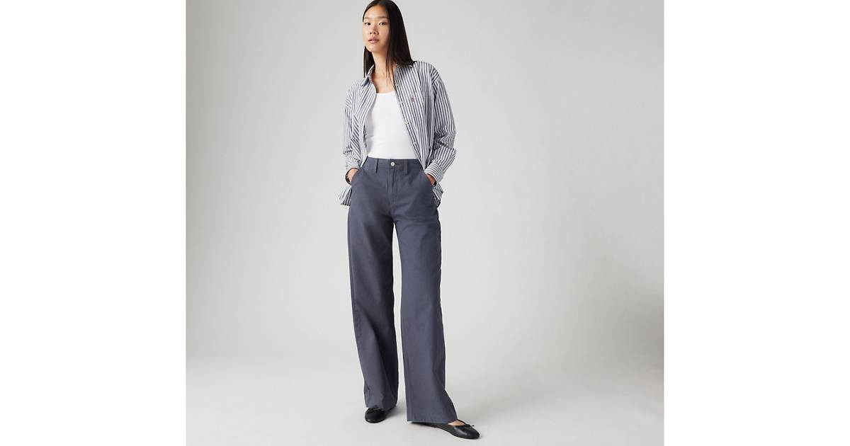 90s Straight Lightweight Women's Pants - Blue | Levi's® US | Levi's US