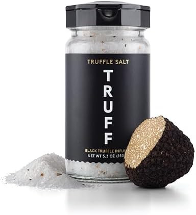 TRUFF Black Truffle Salt, Fine and Coarse Sea Salt, Dried Black Summer Truffles, Specialty Season... | Amazon (US)