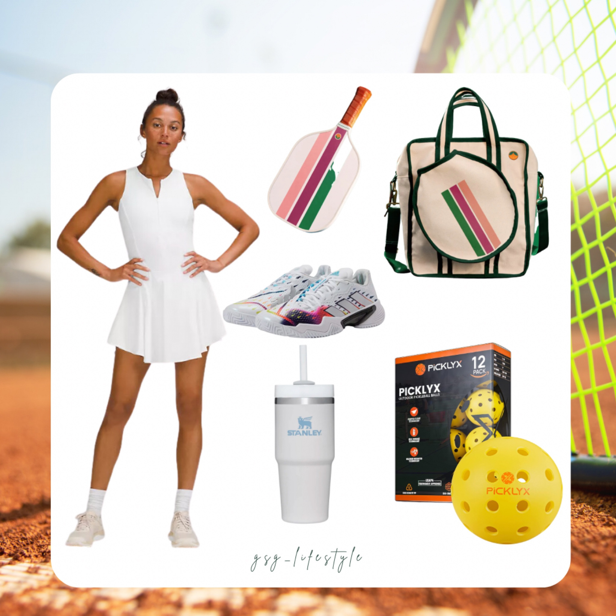 The French open is this week and what better way to celebrate than getting on the court and playing some tennis (or pickelball) yourself. Check out this look and equipment to be court ready! 

#LTKSeasonal #LTKfit #LTKunder100