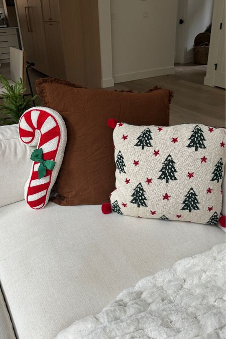 Holiday throw pillow, Christmas candy cane pillow


#LTKsalealert #LTKfindsunder50 #LTKhome