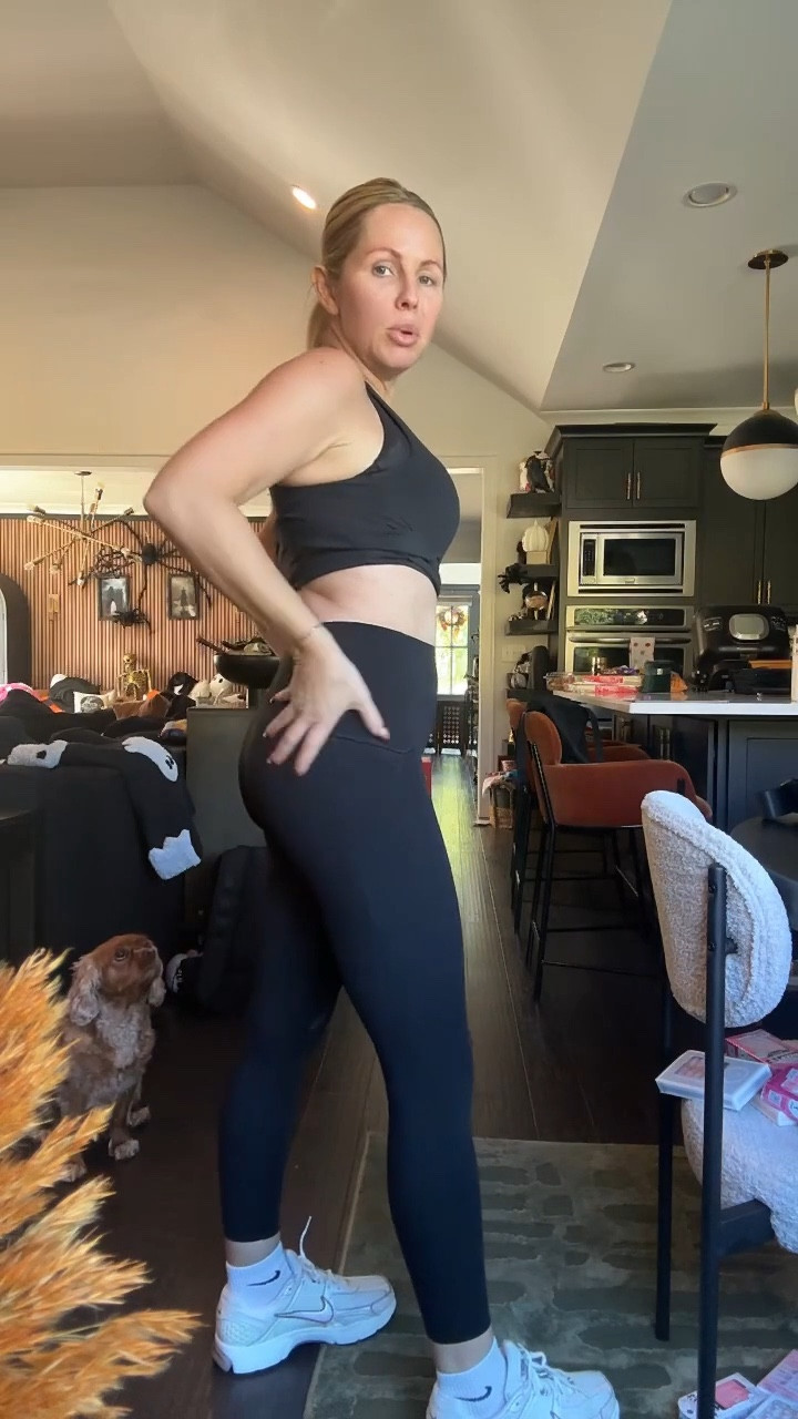 Here’s a realistic #OOTD cause let’s be honest… this is my main style as a mom in her 40’s.

@Spanx are hands down, my fave workout leggings. I just love them. They really hold you in and they aren’t going to roll down when you’re working out. And can we talk about the booty boosting? 😮‍💨 love it!

My top has a built in bra and it’s a lululemon dupe off of Amazon for all of you “give me the style, but let’s not spend a pretty penny” ladies. 

I linked similar @Nike US shoes cause the ones I have on are gone 🫠 

#nike #spanx #amazonfinds #dupes #workoutstyle 

#LTKootd #LTKActive #LTKOver40