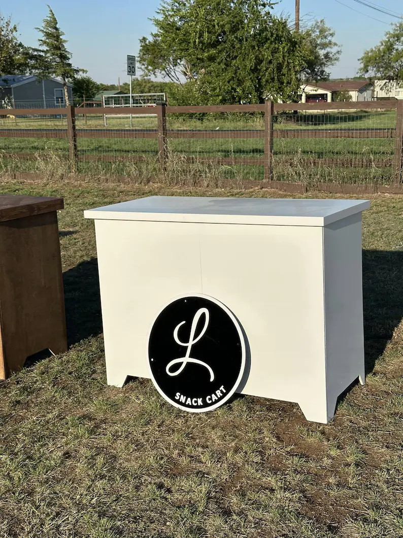 Foldable Wooden Snack Cart: Portable Vendor Display, Customizable | Etsy (Global)