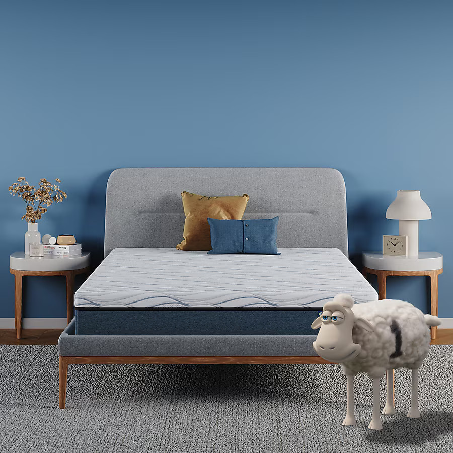 Serta 10-in Medium Queen Hybrid Memory Foam/Coil Blend Mattress in a Box | Lowe's