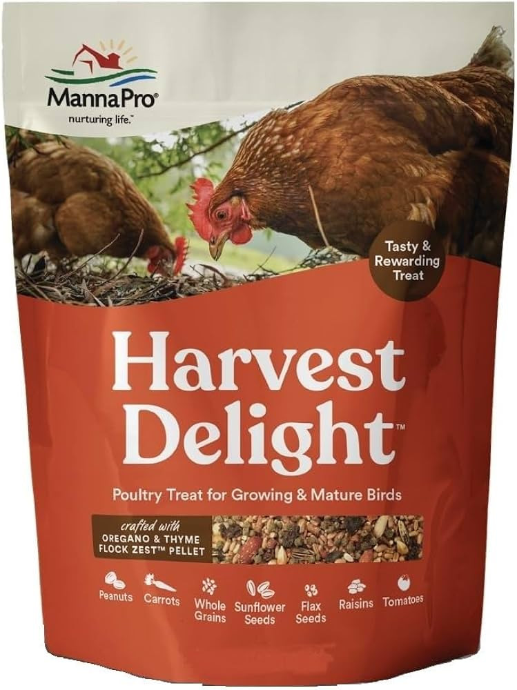 Manna Pro Harvest Delight - Whole Ingredient Chicken Treat - Harvest Mix of Grains, Raisins, Toma... | Amazon (US)