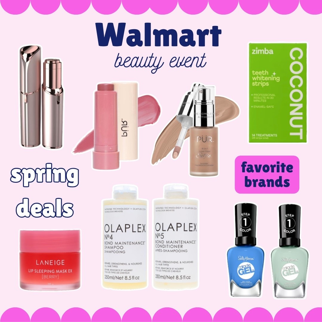 Walmart’s beauty event is on and all your favorite brands are on sale! 🙌 Olaplex, Laneige Lip Sleeping Mask, PÜR foundation, Sally Hansen Miracle Gel and more — everything you need to stock up on your beauty essentials this season.

#LTKSpringSale #LTKBeauty #LTKSaleAlert