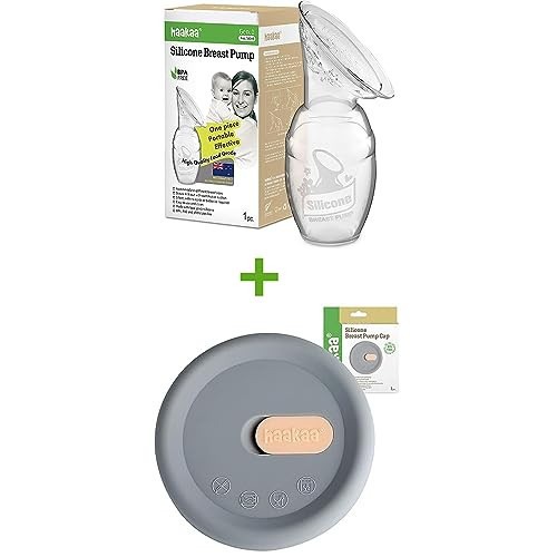 haakaa Manual Breast Pump 4oz/100ml and Silicone Cap Combo | Amazon (US)