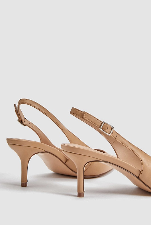 Slingback Leather 65mm Heel | Witchery