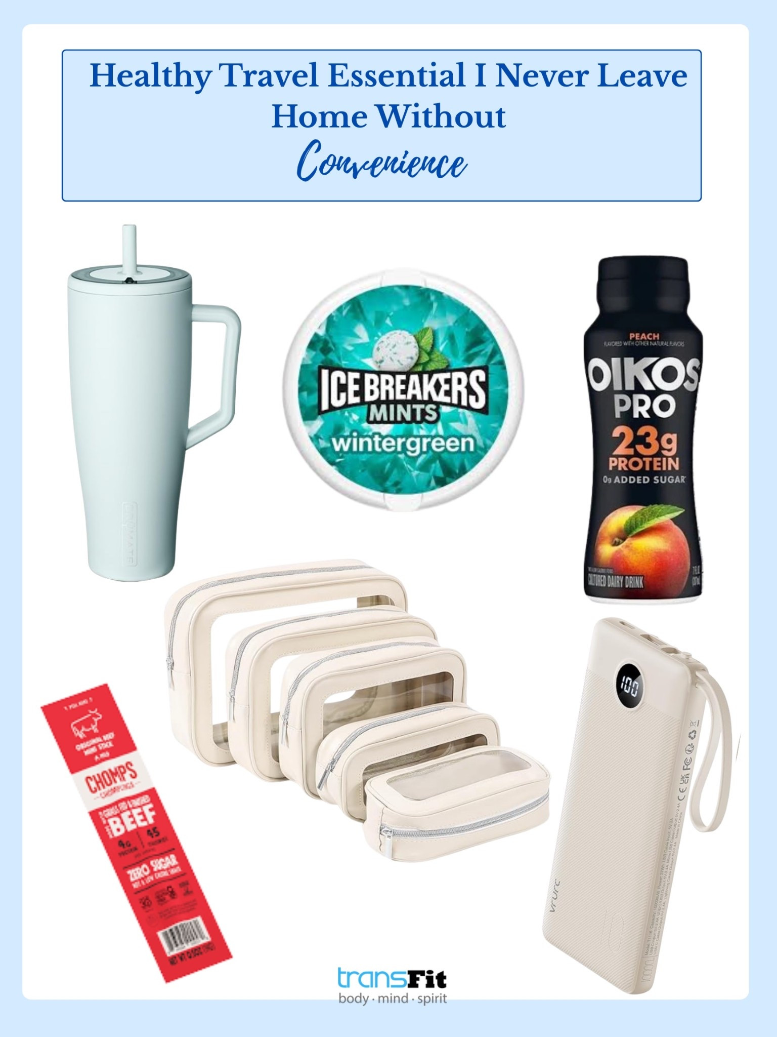Convenience essentials to keep you fueled, refreshed, and organized wherever you go. 

#LTKfitnessgoals #LTKActive #LTKTravel