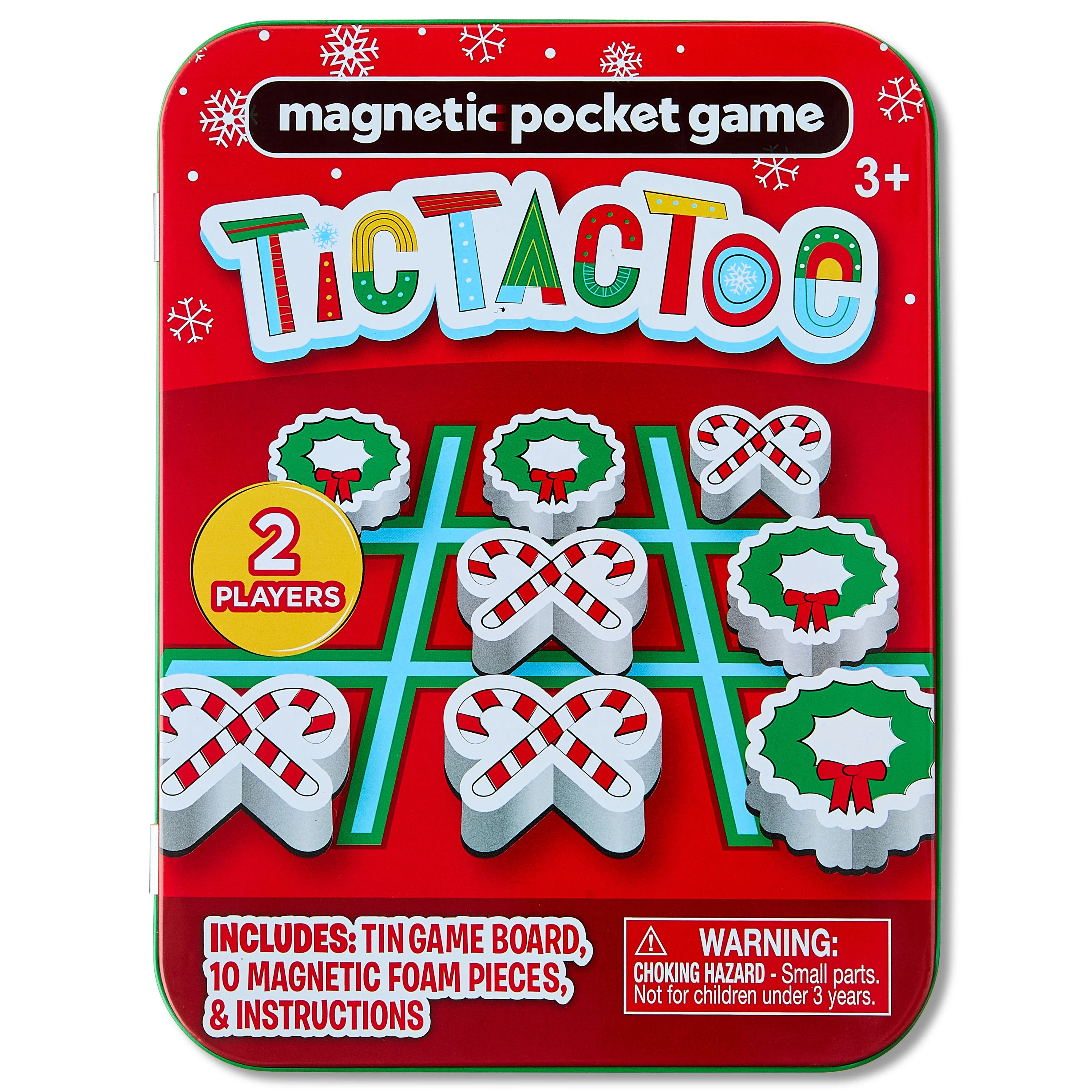Scentos Magnetic Tic Tac Toe Holiday Tin Game | Walmart (US)