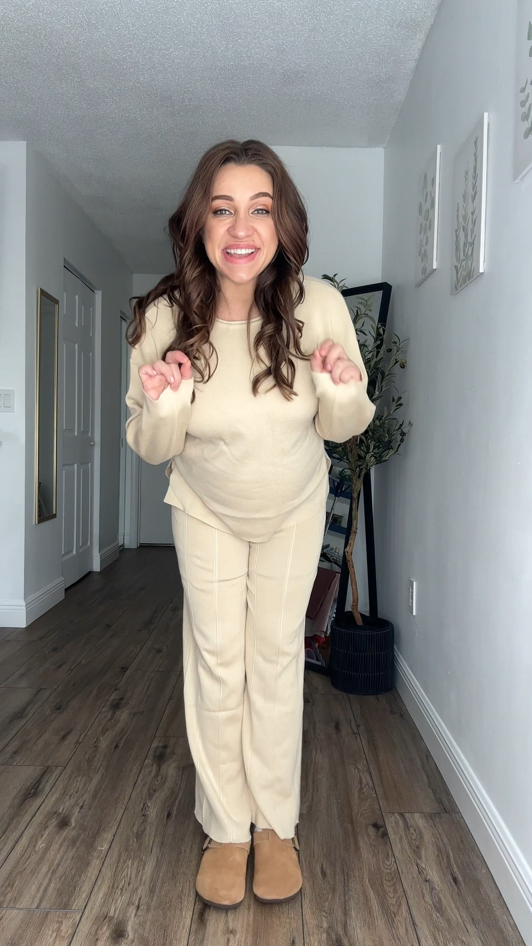 Such a comfy bump-friendly set 🤗 I’m wearing a small at 33 weeks pregnant! 
This set is made from quality material, it’s very soft, stretchy, and cozy… perfect for fall & winter.  

#amazonset #bumpfriendlyset

#LTKSeasonal #LTKBump #LTKFindsUnder50