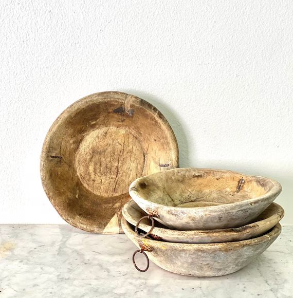 Vintage Market Bowls From Eastern Europe Serving Bowl Wood | Etsy | Etsy (US)
