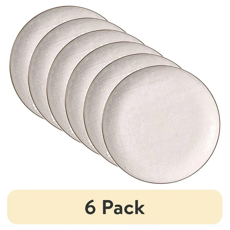 (6 pack) Better Homes & Gardens Cream Murphy Stoneware Dinner Plate | Walmart (US)