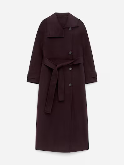 Wool-Blend Funnel-Neck Coat | H&M (UK, MY, IN, SG, PH, TW, HK)
