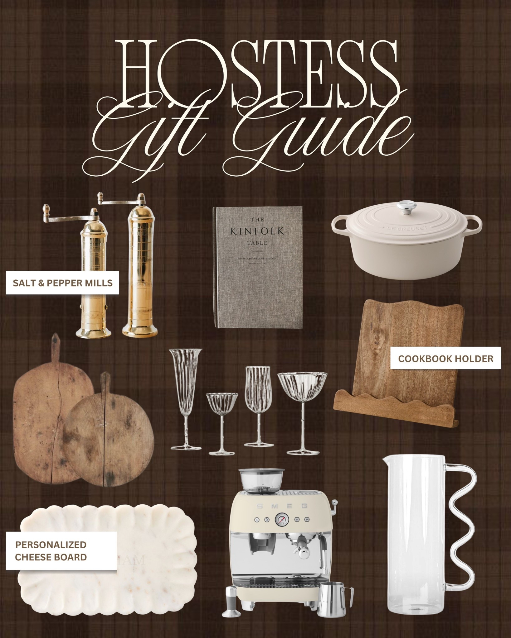 Hostess gifts that always hit the mark 🤎
I rounded up my go-to elevated favorites — from timeless salt & pepper mills to personalized cheeseboards, pretty glassware, kitchen staples, and cozy coffee-lover picks. Perfect for the entertainer in your life (or for your own home… no judgment).

#LTKGiftGuide #LTKSeasonal #LTKHome