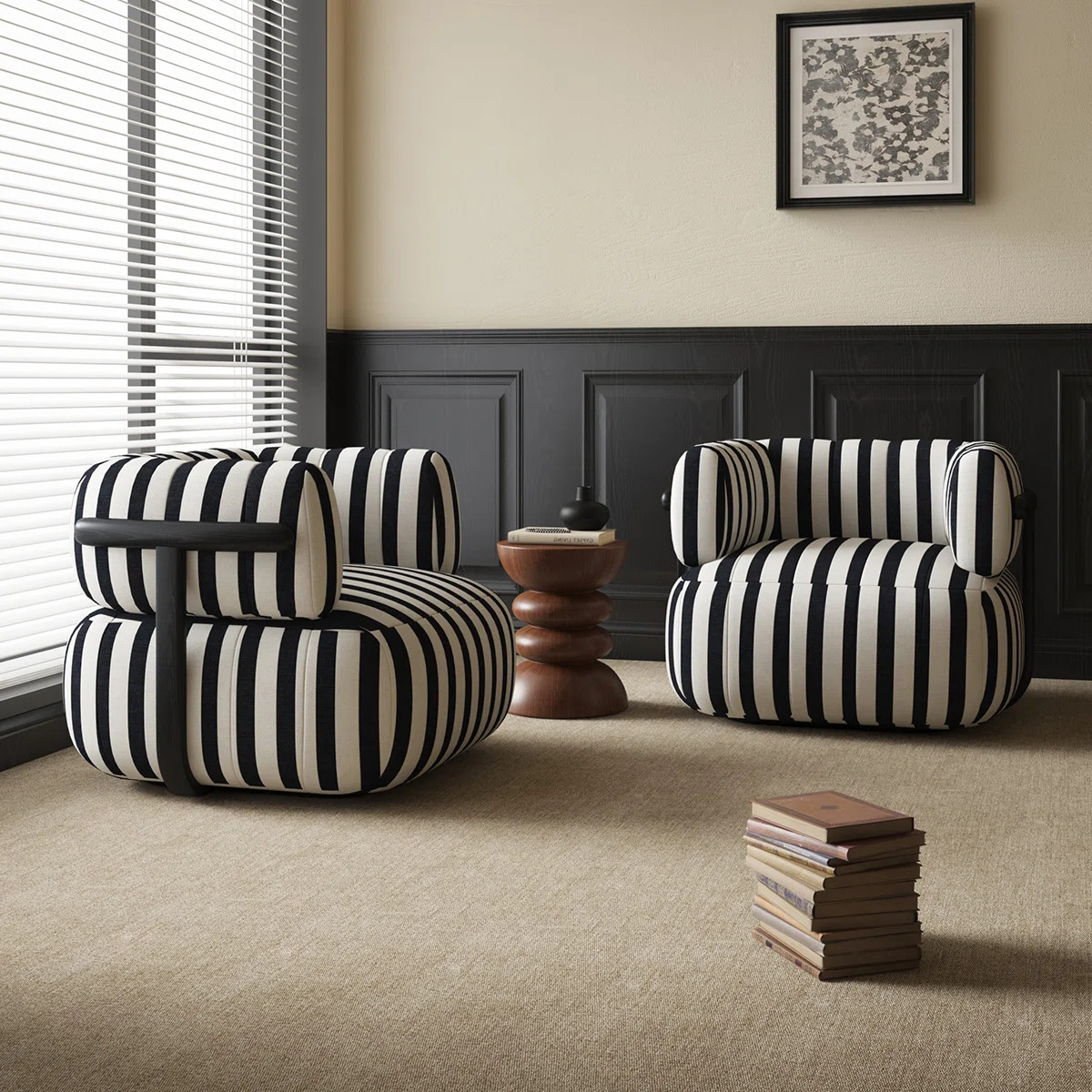 Upholstered Accent Barrel Chairs (set Of 2) | Wayfair North America