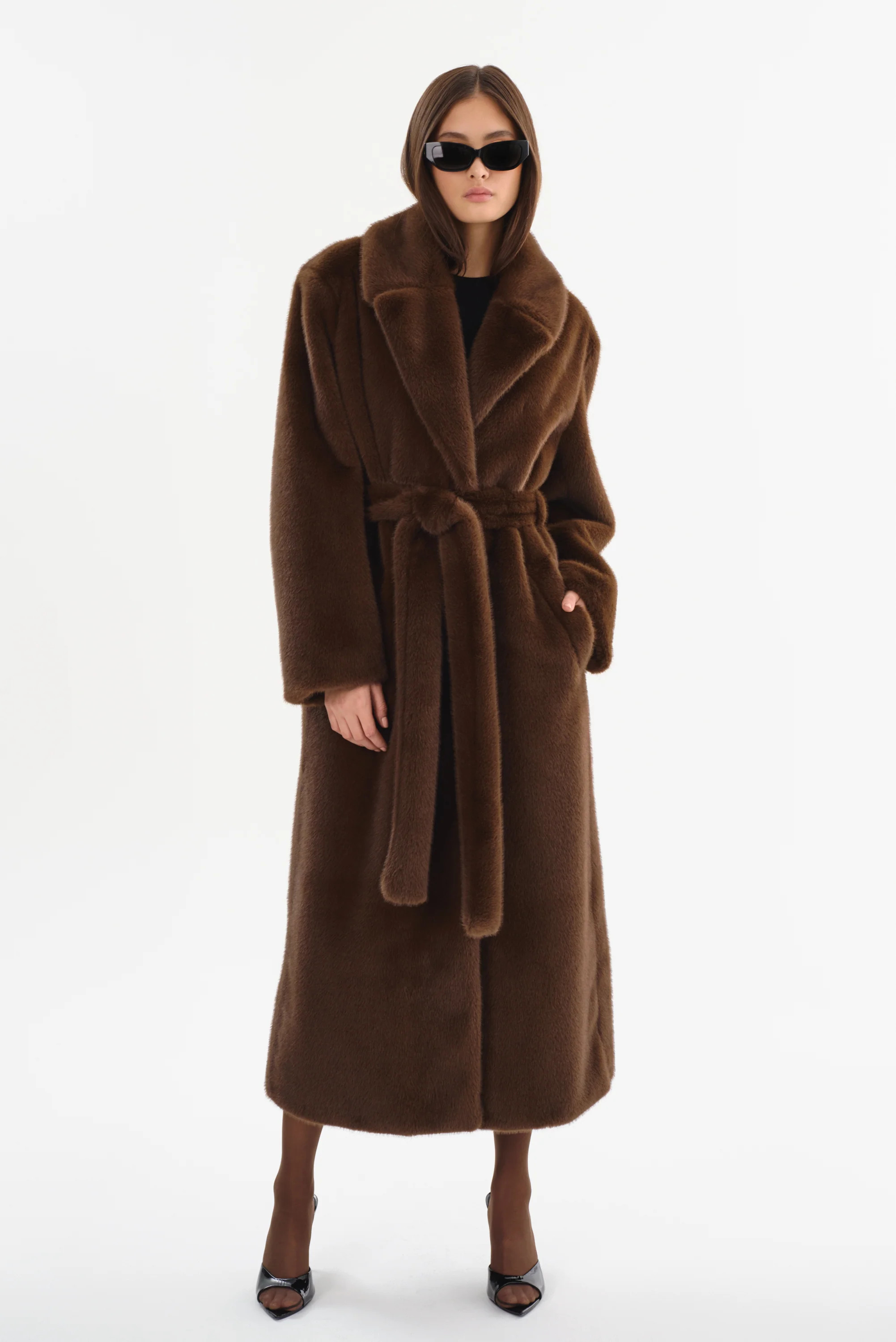 DARELLE | Oversized Faux Fur Maxi Coat | LAMARQUE