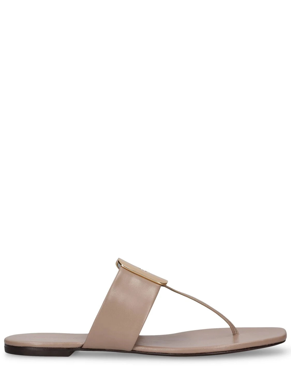 10mm Georgia Leather Thong Sandals | Luisaviaroma