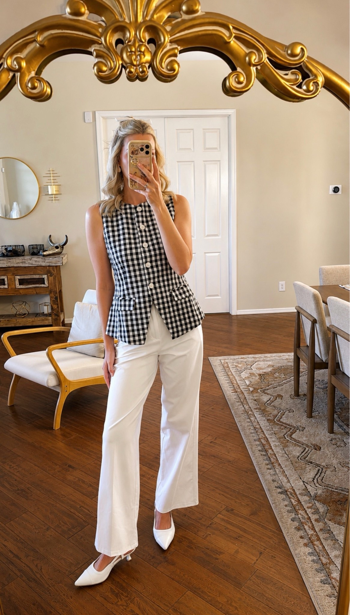 Sleeveless Gingham Vest Top & Trouser 🖤🤍

#LTKdayinmylife #LTKgrwm #LTKootd
