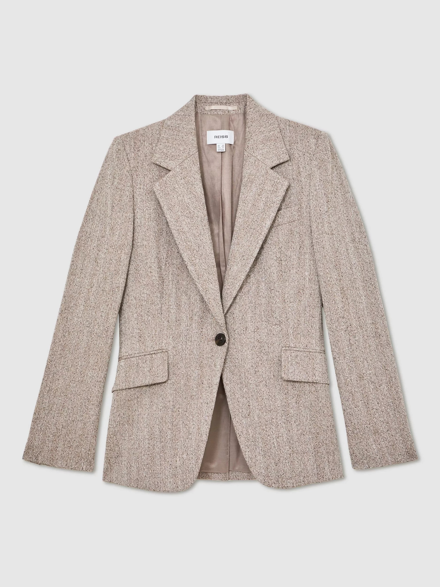 Reiss Isla Textured Jacket, Grey | John Lewis (UK)