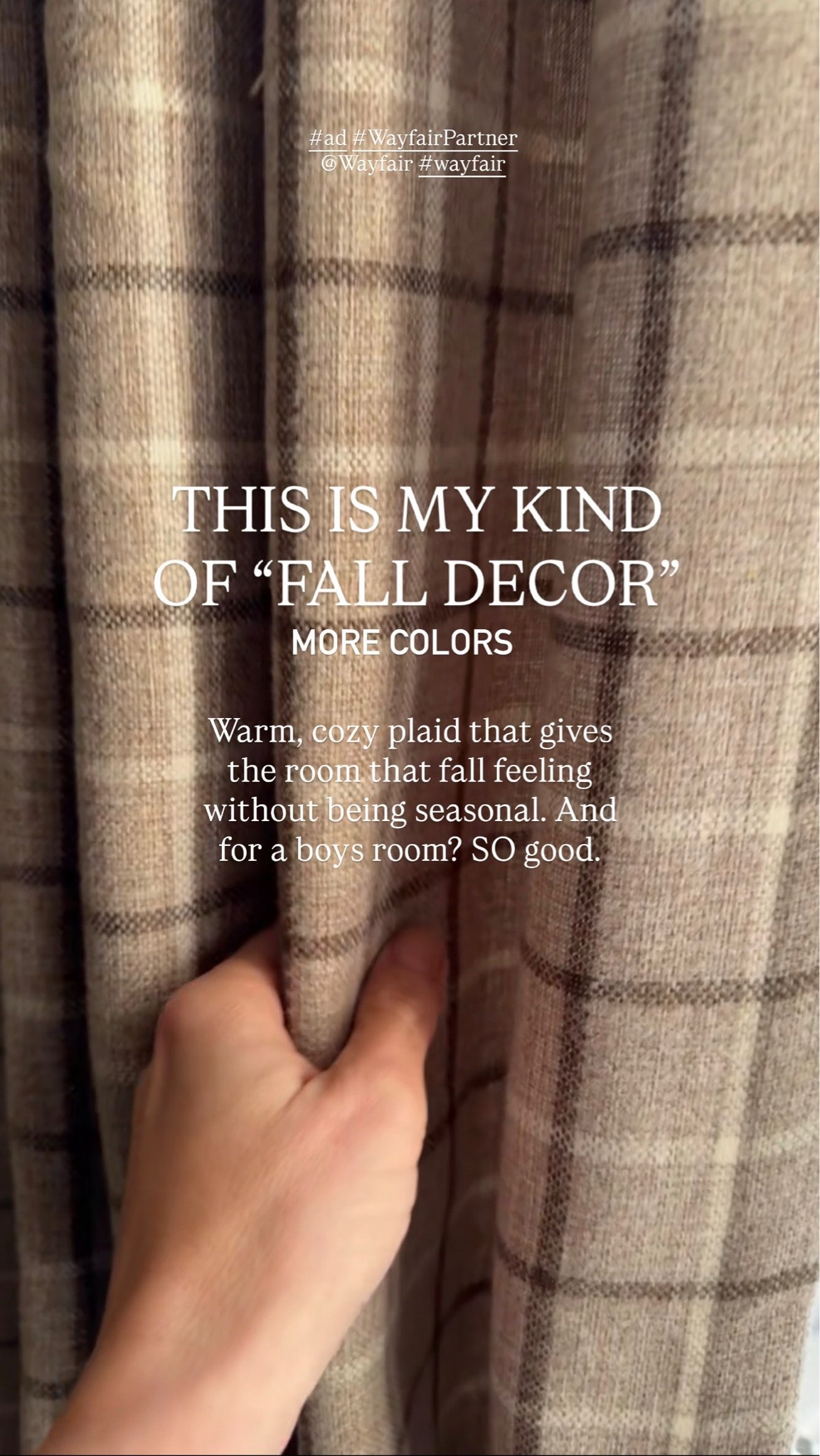 #ad I have these plaid curtains in TWO colors now because I love them that much 😂 They have the best warm, cozy look for fall, but honestly I’d leave them up all year. They’re especially good in a boys room and add so much without making the room feel too themed. They come in a bunch of other colors too.

@Wayfair #WayfairPartner #Wayfair

#LTKSaleAlert #LTKHome