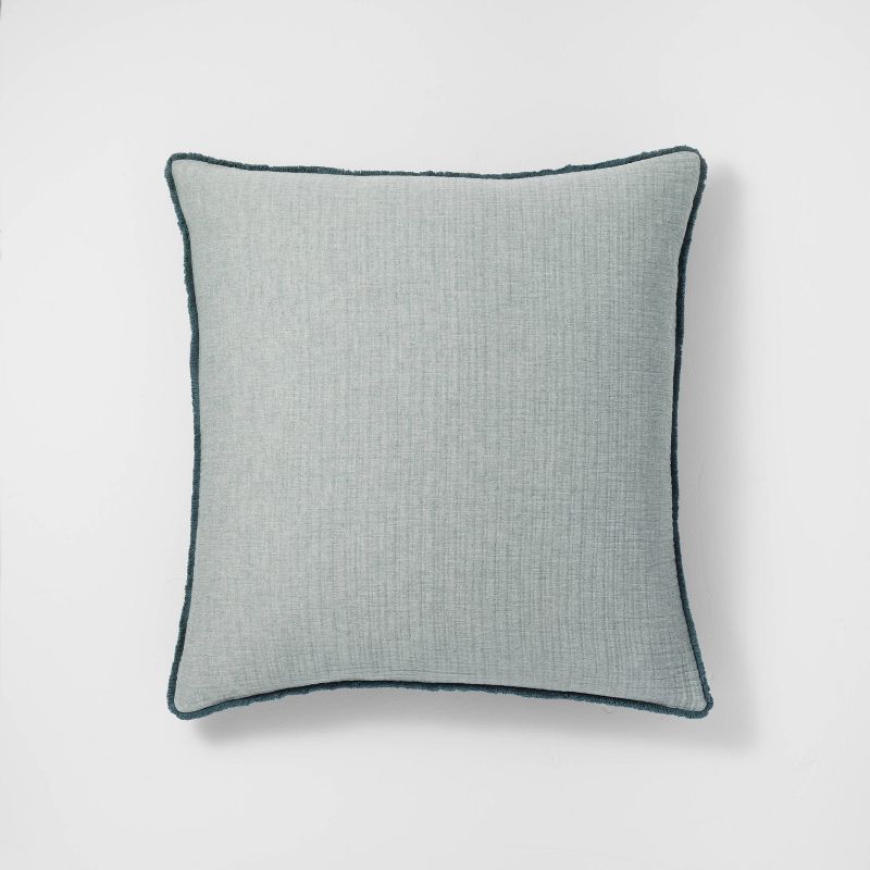 Textured Chambray Cotton Pillow Sham - Casaluna™ | Target
