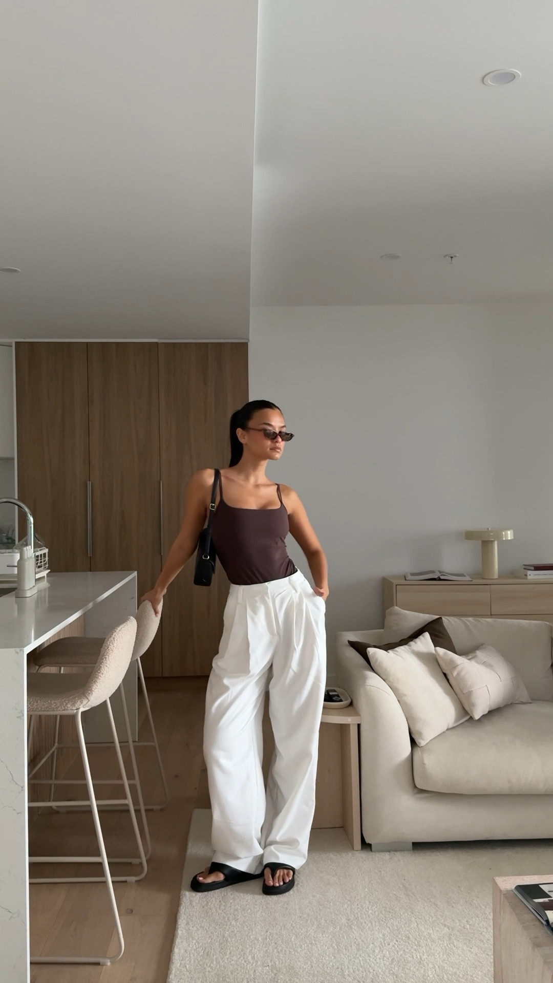 today’s outfit 🤍 

Top is from All Fenix in Espresso
Bag is Polene (Osmo - Black) 

#LTKautumn #LTKaustralia #LTKworkwear