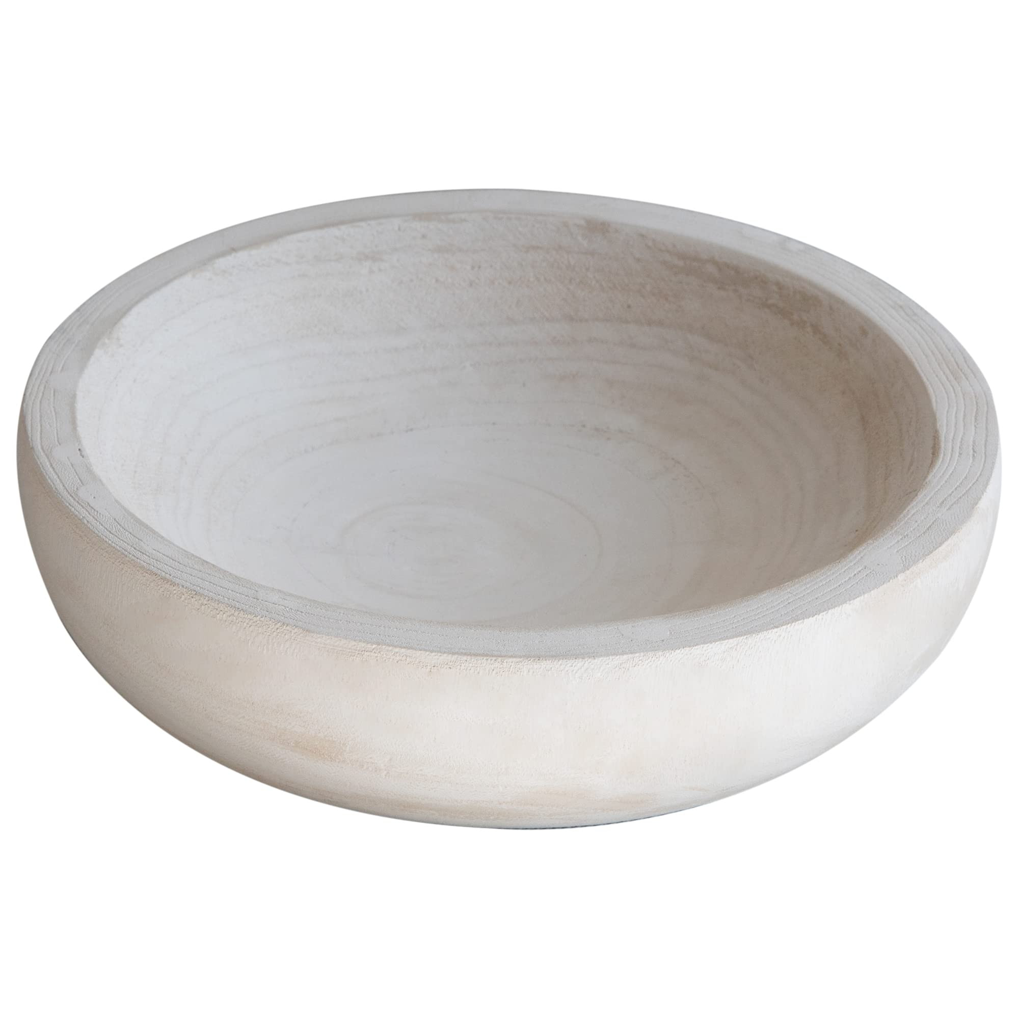 COLLECTIVE HOME - Paulownia Wood Hand Carved Tray, Fruit Snack Holder, Decorative Bowl, Rustic Ho... | Amazon (US)