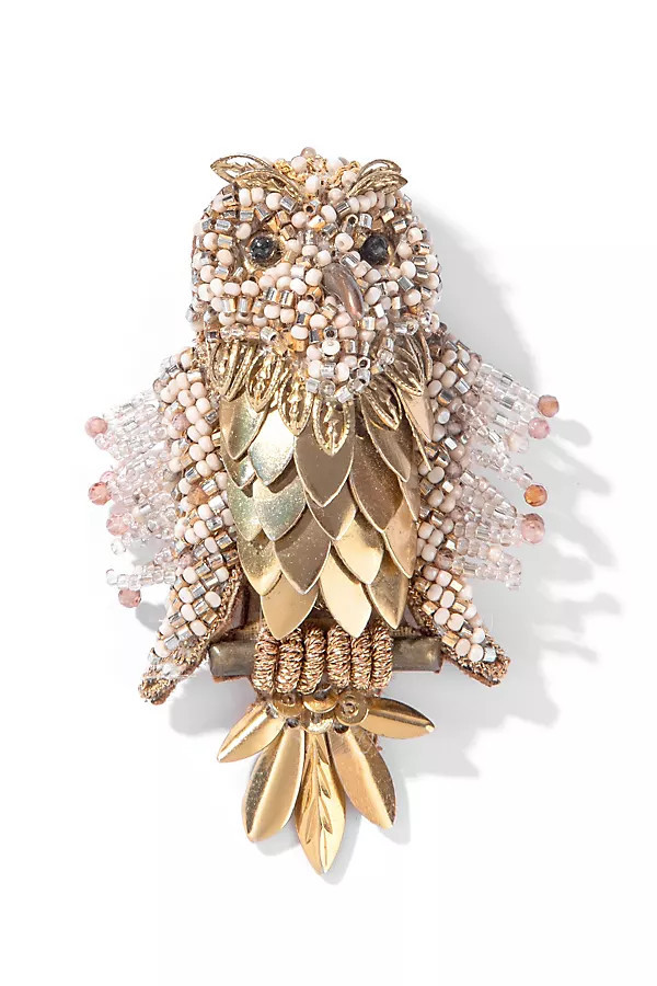 Tawny Owl Brooch | Anthropologie (US)