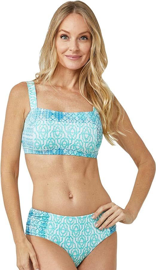 Cabana Life Coastal Cottage Bikini Top Multicolored MD | Amazon (US)