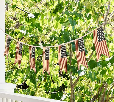 Heritage American Flag Garland | Pottery Barn (US)