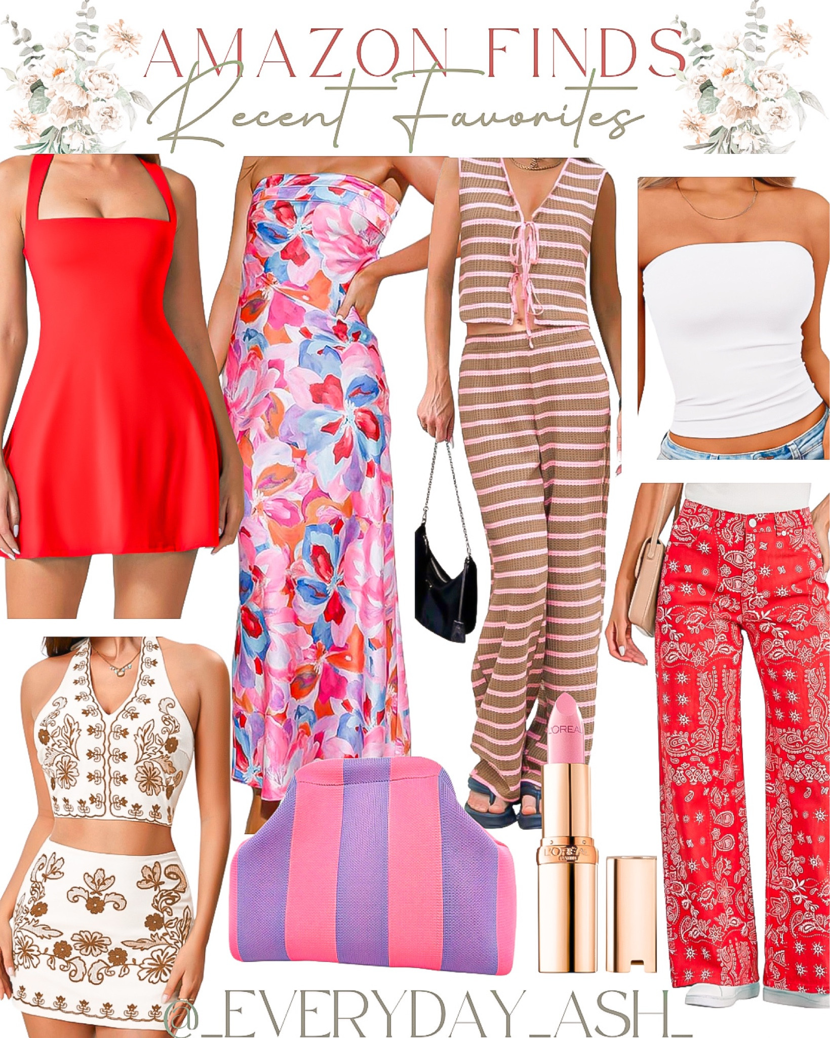 Amazon // recent favorites 🤎

Amazon fashion, Amazon favorites, active dress, wedding guest dress, two piece set, tube top, paisley pants, skirt set, pink and purple purse , lipstick 

#LTKWedding #LTKootd #LTKMothersDay