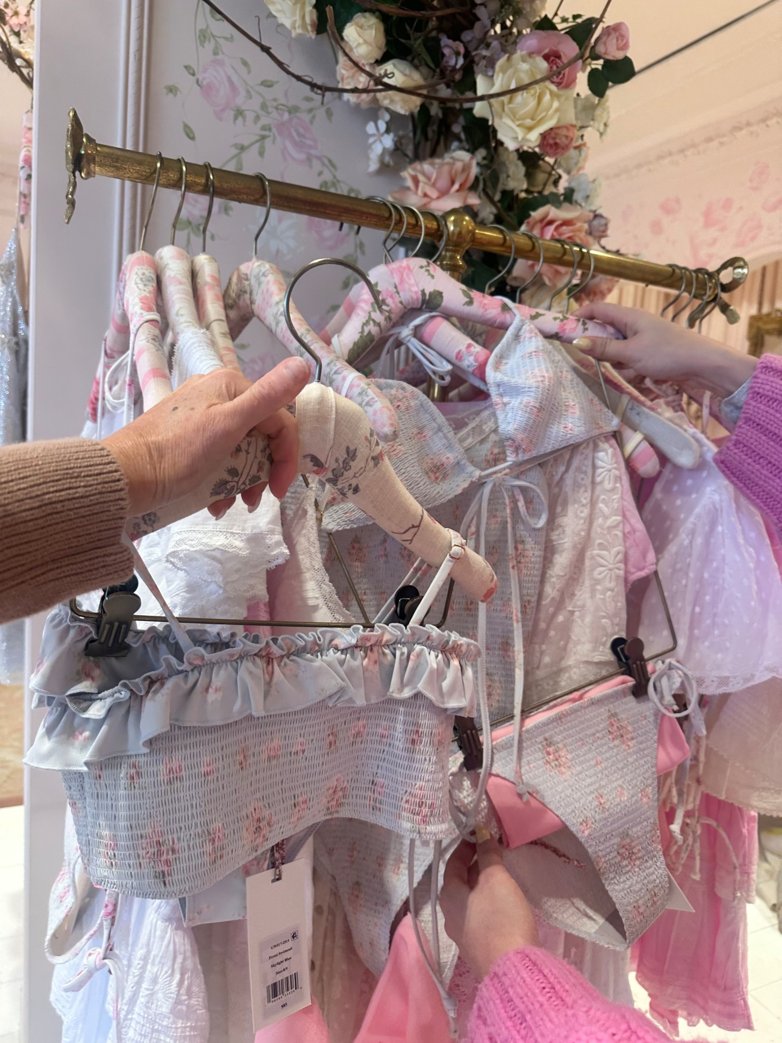 Matching Mother daughter love shack fancy swim. True to size. #swim #swimsuit #bikinii