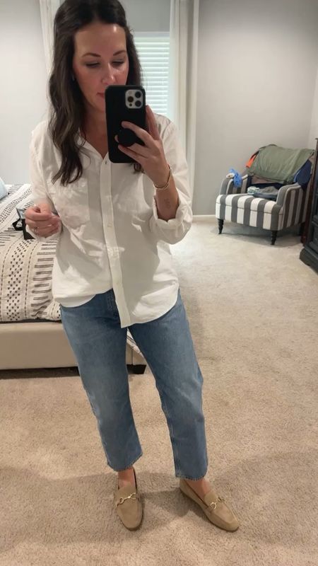 Parker Jean / Agolde / target too / classic look/ mom style /mom look 
Size 27 in jeans
Medium in shirt
8 in loafer 

#LTKstyletip #LTKfindsunder100 #LTKshoecrush