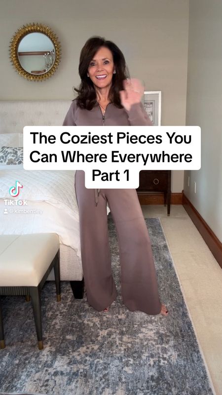 The coziest outfit you’ll wear everywhere. New color!
Half zip long sleeve top XS
wide leg pants XS petite
kimbentley, ootd, petite style 
Spanx

#LTKtravel #LTKstyletip #LTKVideo