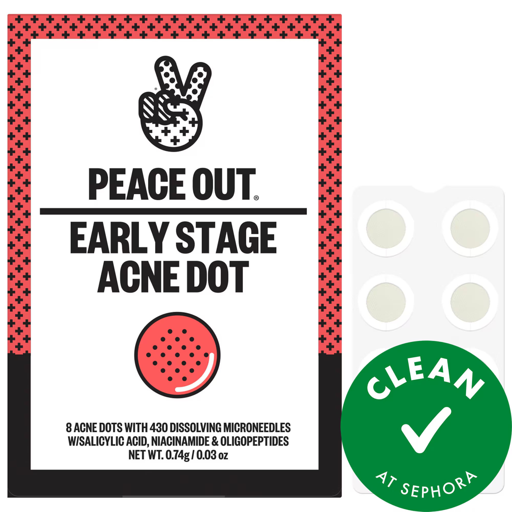 Peace Out 2% Salicylic Acid Early Stage Acne Dot 8 Patches | Sephora (US)