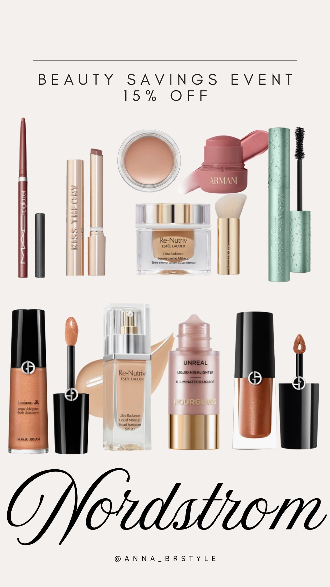Nordstrom 15% off Beauty.

#LTKSaleAlert #LTKBeauty