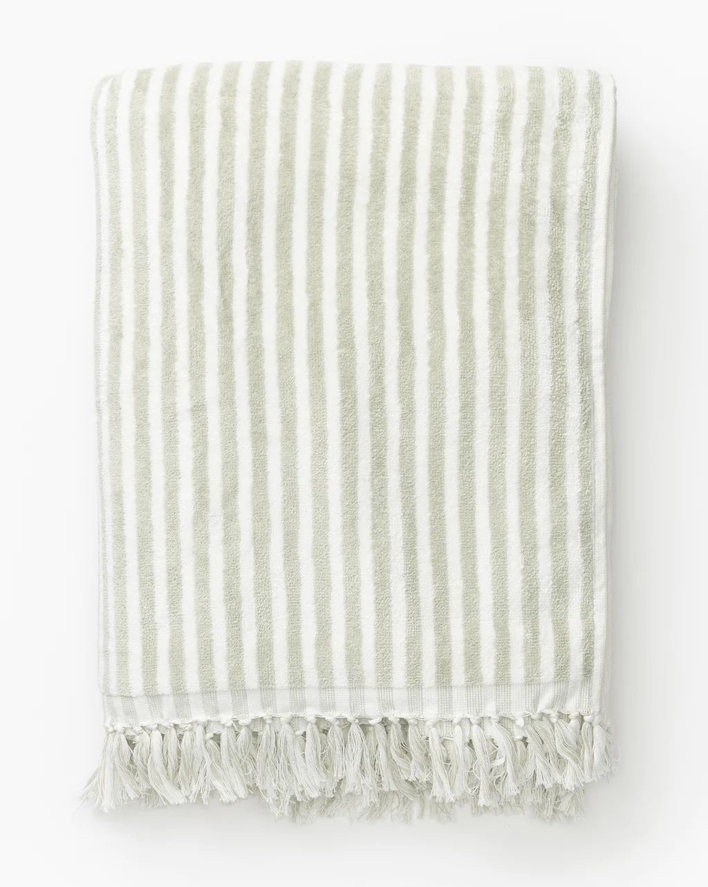 Sage Striped Beach Towel | McGee & Co.