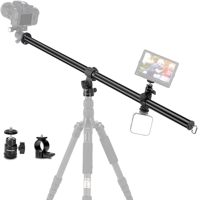 Koolehaoda 33" Tripod Extension Arm, Aluminum Horizontal Center Column arm 2 Sections with 360° ... | Amazon (US)