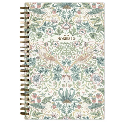 Morris & Co. by Blue Sky 2026 5"x8" Weekly/Monthly Wirebound Planner Printed Strawberry Thief | Target