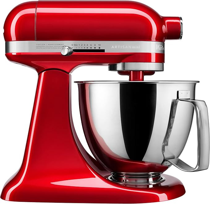 KitchenAid Artisan Mini 3.5 Quart Tilt-Head Stand Mixer - KSM3316X - Candy Apple Red | Amazon (US)
