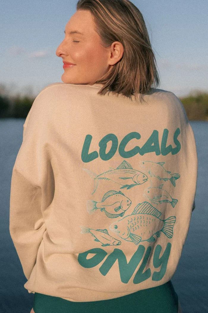 jo johnson: locals only sweatshirt | RIFFRAFF