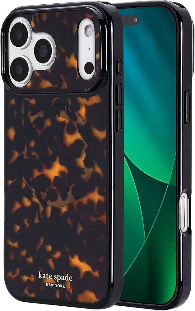 Kate Spade New York iPhone 17 Pro Max Case - Compatible with MagSafe - Designer Phone Case - Tort... | Amazon (US)
