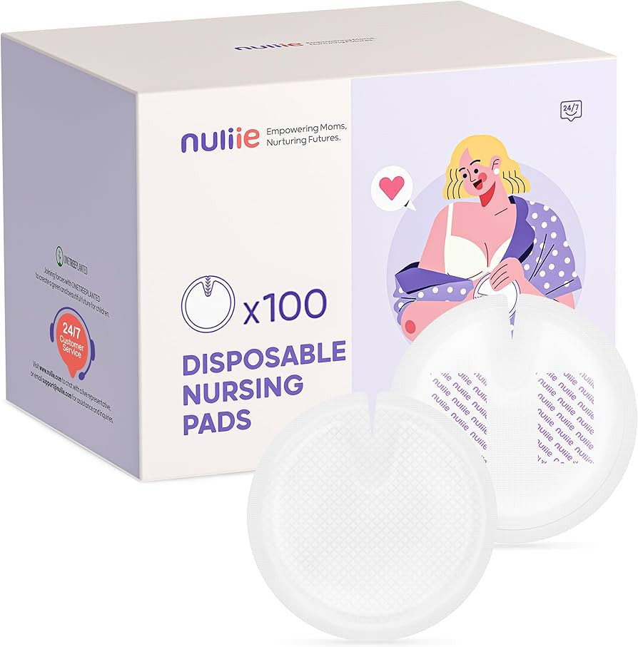 Nuliie Super Absorbent & Featherlight Disposable Nursing Pads 100 Count, Stay Dry, Soft & Breatha... | Amazon (US)