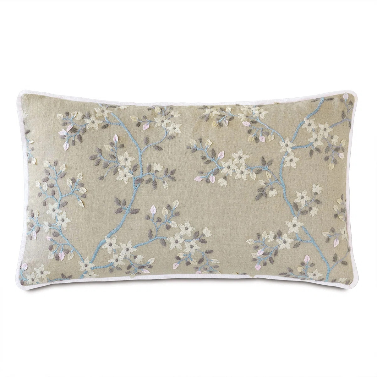 Eastern Accents Amberlynn Embroidered Decorative Rectangular Linen Blend Pillow Cover & Insert & ... | Perigold